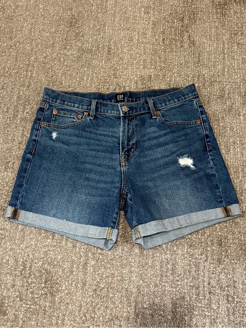 GAP Boyfriend Rolled Hem Women's Denim Shorts